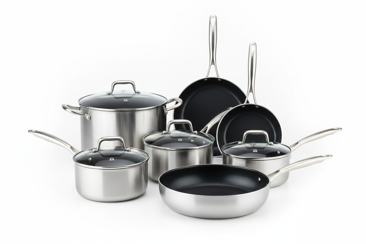 10pc Non-stick Aluminium Cookware Set