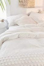 Luxury Tufted Dot Design Duvet cover set