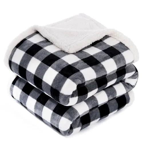 Flannel Sherpa Throw Blankets
