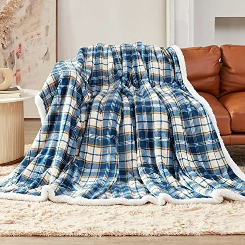 Flannel Sherpa Throw Blankets
