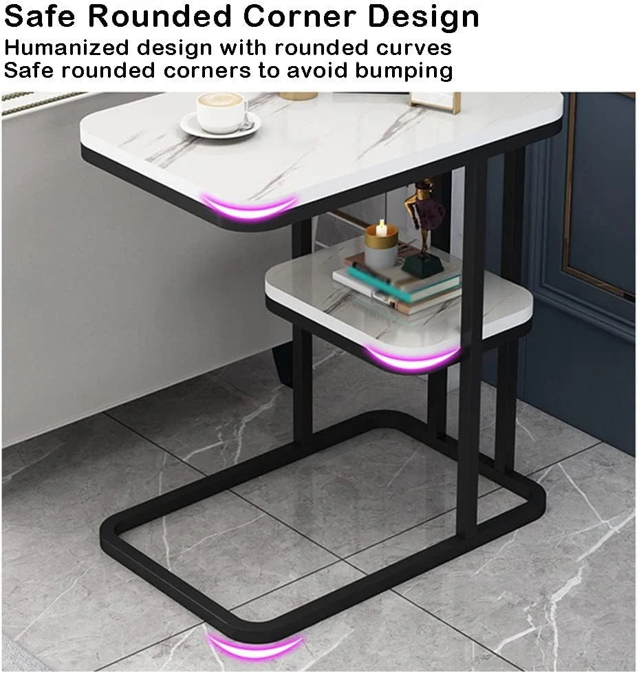 Living Room Sofa Side Table Luxury Square Small Side Table Side Cabinet, Coffee Table Removable Corner Table Small Bedside Tables