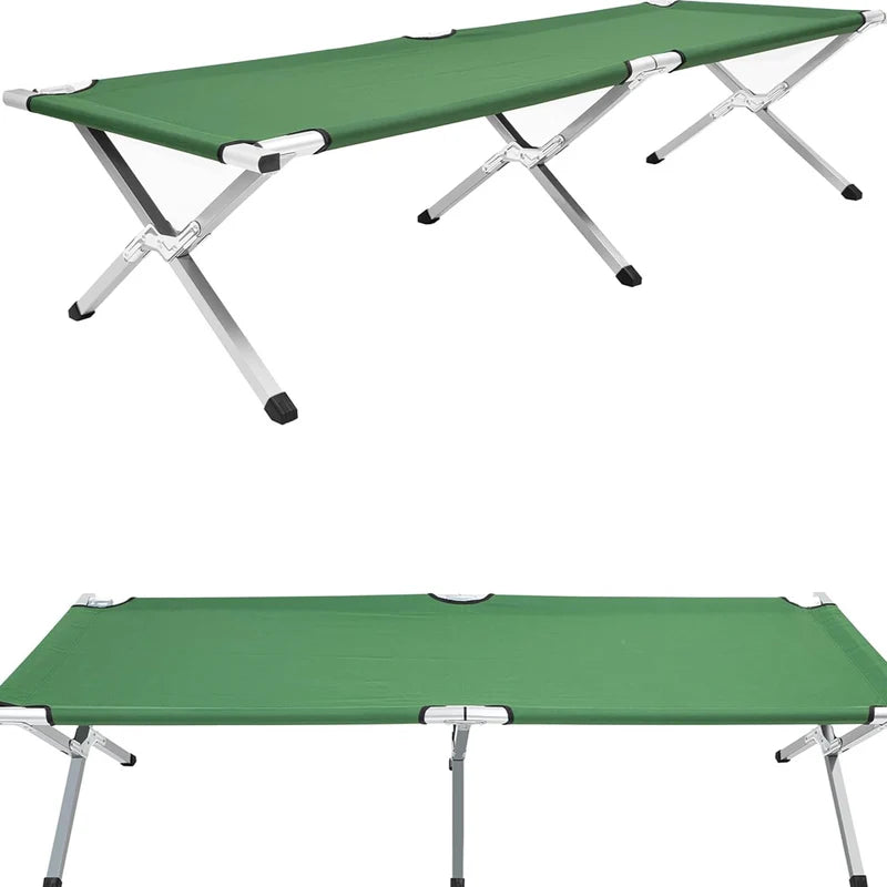 Aluminum alloy camping folding bed