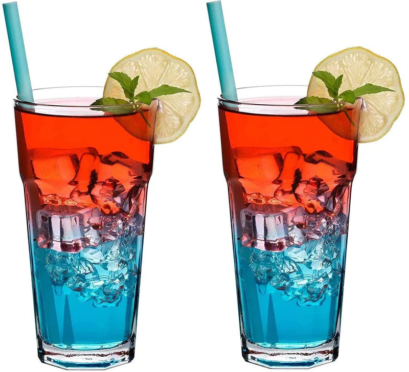 6 Pcs Long Water Glasses 405ml