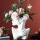 Creativity Face Vases Decoration Modern Vase Face Statue Ceramic Flower Pot