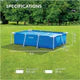 Intex Rectangular Frame Swimming Pool 450 x 220 x 84 cm