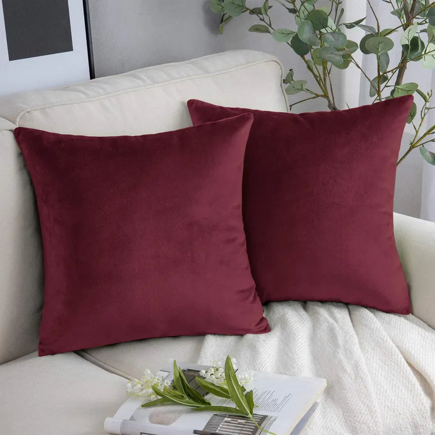 Velvet Square Throw Pillow Covers 45x45