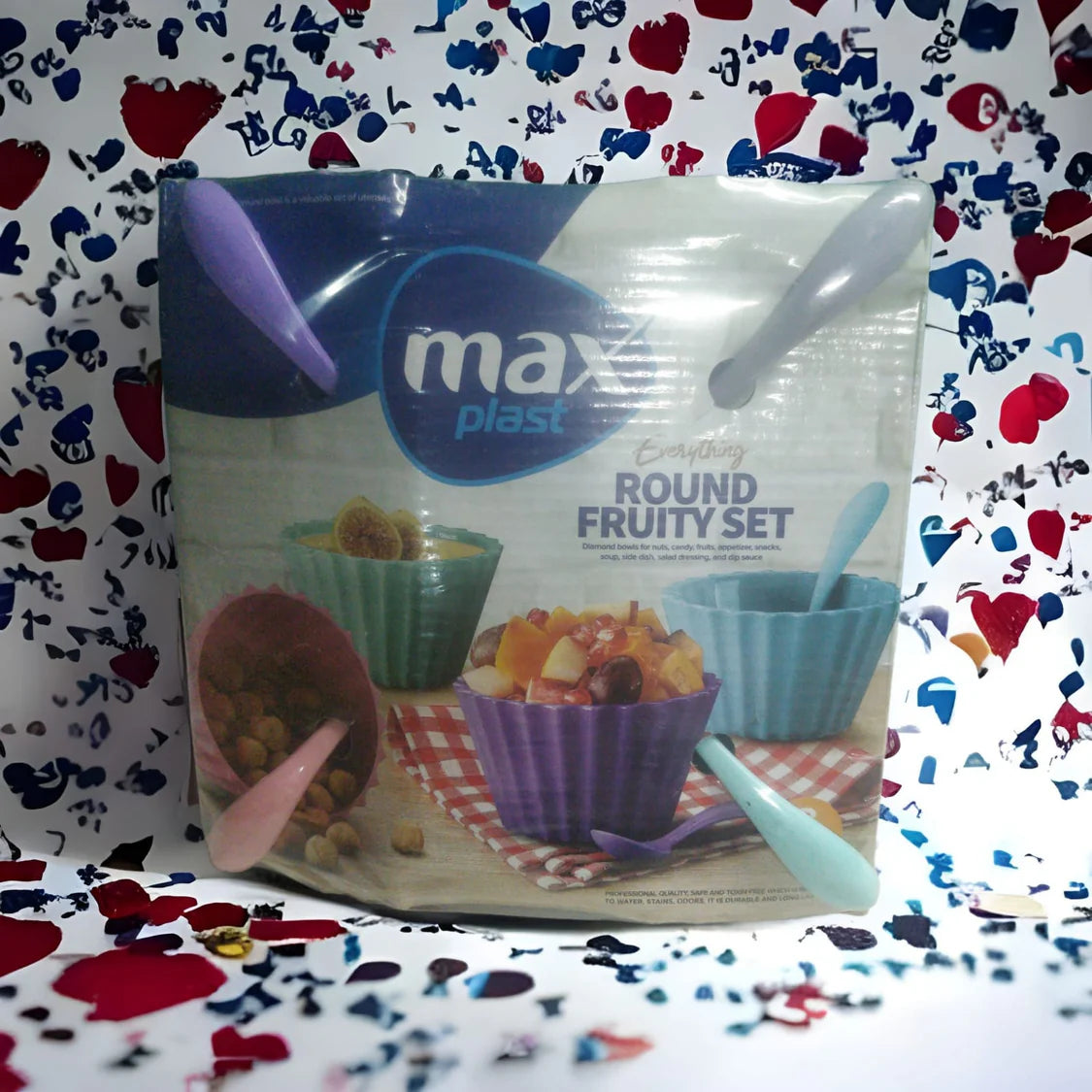 Max Square Fruity Set 4 bowls with spoon