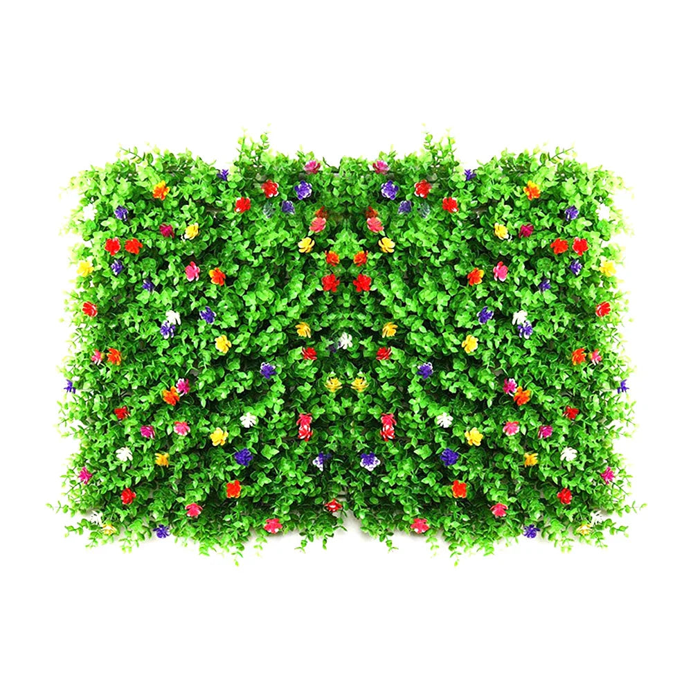 Artificial Plants Grass Wall Backyard Flowers Lawn Decoration Wedding Eucalyptus Hedge Panels Fence Greenery Plants Roll 60x40cm
