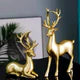 2Pcs Golden Crystal Ball Deer