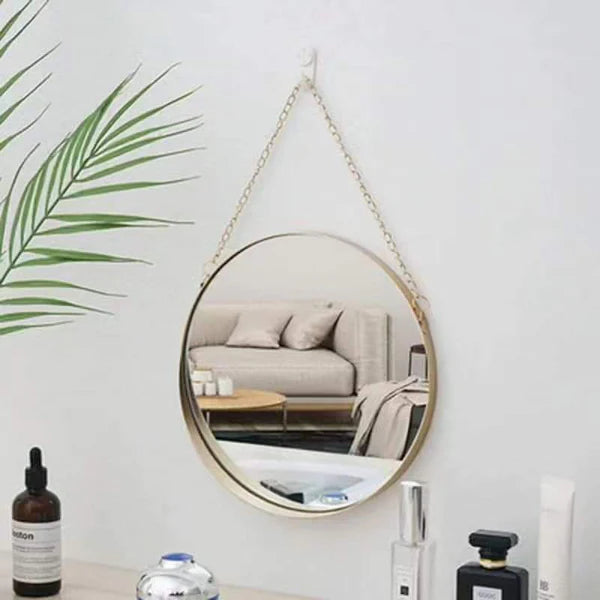 Nordic Round Decorative Makeup Wall Mirror