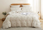 marble and tufted duvet cover
