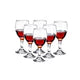 Crystall Clear Glass Wine Glasses 6pcs