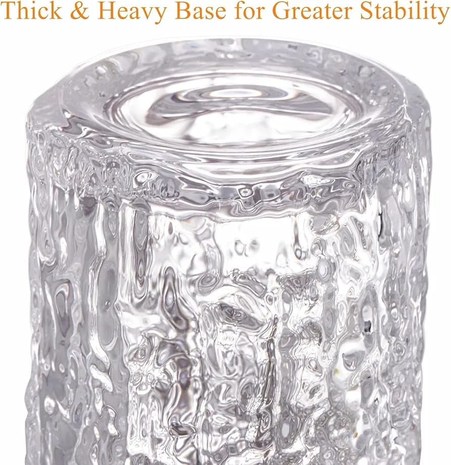 Ice texture crystal glass 6pcs Set