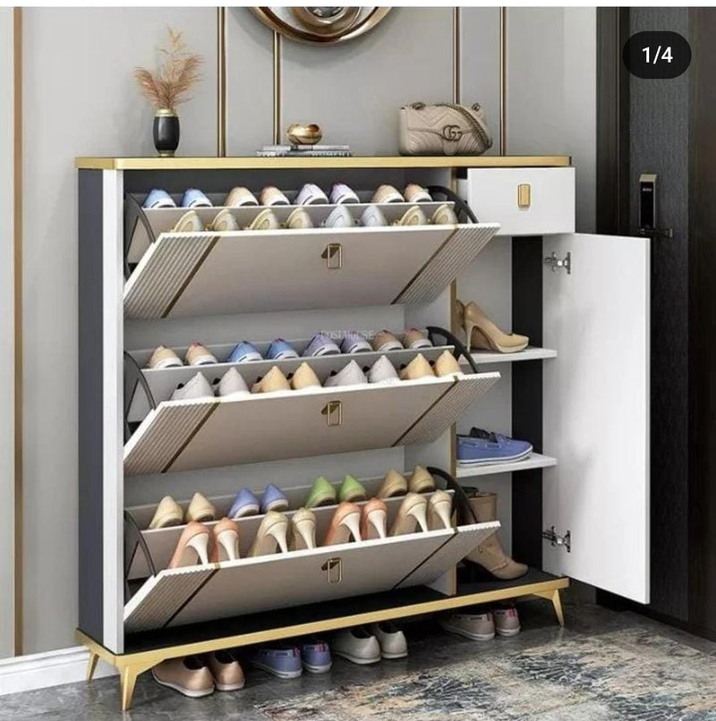Bucket Flip Shoe Rack Cabinet Luxury Large Capacity Storage Shoe Rack Organizer