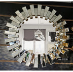 Sunburst Round Luxury Wall Decor Mirror – Gold 60cm