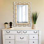 Creative Decorative Wall Mirror – Gold (74x57cm)