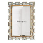 Creative Decorative Wall Mirror – Gold (74x57cm)