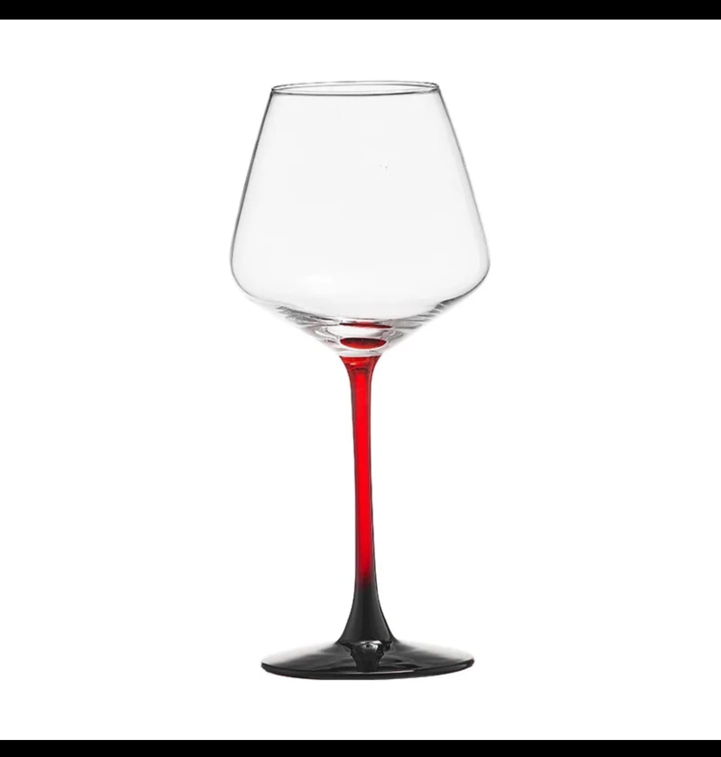 Elegant Burgundy Lhotse Crystal Wine glass Red Stem