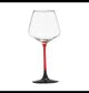 Elegant Burgundy Lhotse Crystal Wine glass Red Stem