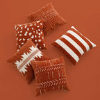 Decorative Throw Pillow Covers 45x45cm Soft Chenille Velvet Cushion Cases for Sofa & Bed | Modern Home Décor