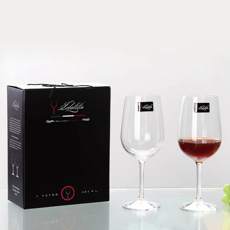 Crystal Wine Glasses Set 6pcs