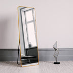 Unbreakable Full Length Mirror with Metallic Frame