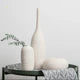 Simple ceramic 3 in 1 modern home decor vase set.