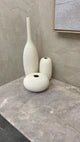 Simple ceramic 3 in 1 modern home decor vase set.