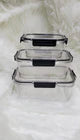 Multigrain Airtight Pantry Boxes Clear Food Storage Containers for Kitchen