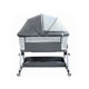 Baby co-sleeper with adjustable height.