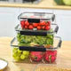 Multigrain Airtight Pantry Boxes Clear Food Storage Containers for Kitchen