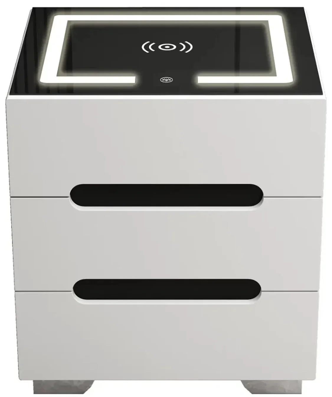 Multifunctional Smart Bedside Table Drawers Touch LED Lighting, 3 Color Types, Wireless Charging, USB Charging