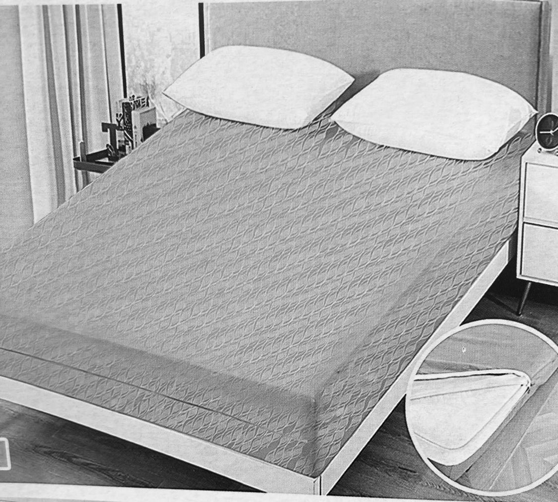 Quilted Fitted Mattress Pad Waterproof Mattress Protector