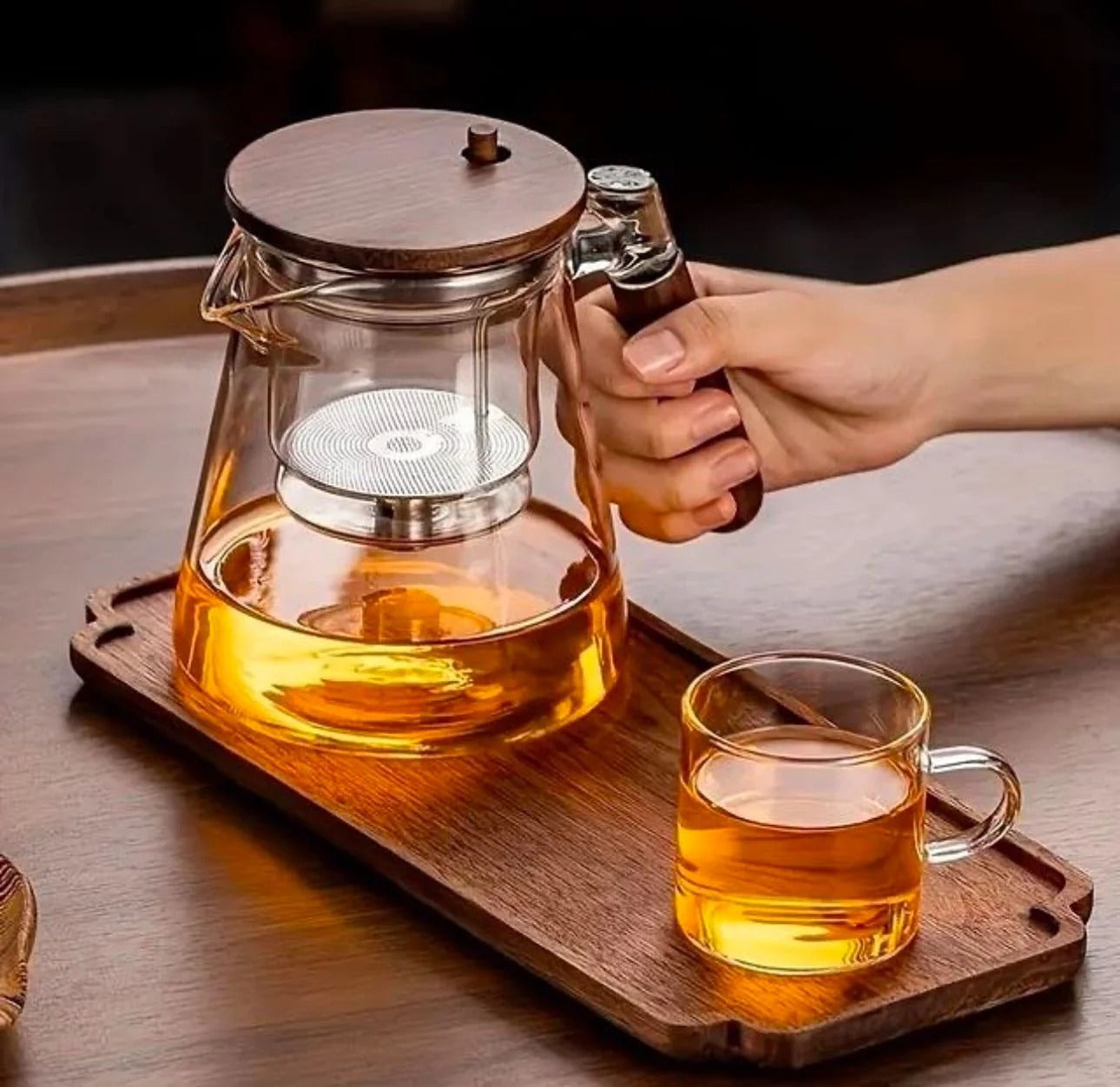 Tea Set,Tea Infuser For Loose Leaf Tea,Tea Sets For Adults,Kettle Teapot,Tea Steeper For Loose Tea,Tea Maker,Glass Tea Kettle,Tea Pitcher,Glass,Tea infuser Teapot