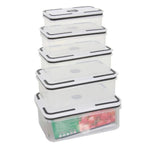 5-in-1 Microwaveable Fridge Food Storage Containers – Stackable, Airtight & BPA-Free