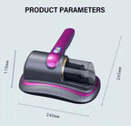 Bed Vacuum Cleaner, Household High-Frequency Strong Mite Removal Instrument, Handheld Deep Mattress Vacuum Cleaner, Wireless Vacuum Cleaning Remover Instrument, for Bed, Sofa, Carpets