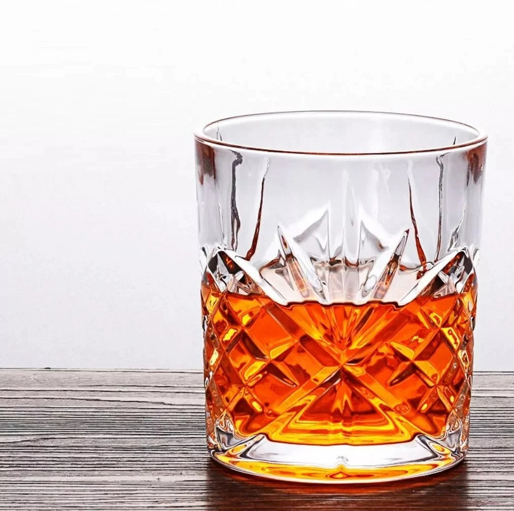 6Pcs French Style Glass Whisky Cup Tea Cup Coffee Mug Mini Bar Wine Cup Vodka 340ml