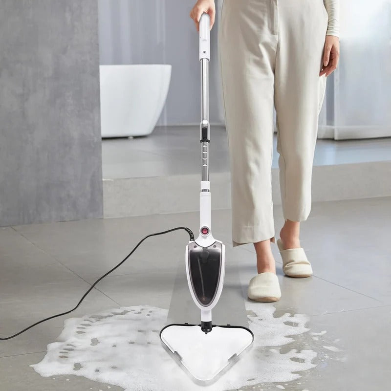 1300W 10 in 1 Multifunction Steam Cleaner, Hygienic Floor Cleaning, Steam Mop, Electric Floor Mop Floor Cleaning Set Double Function with Portable Steam Cleaner 8 Bar
