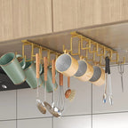Multipurpose Under The Cabinet Shelf Hooks Cup towel Holder