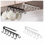 Multipurpose Under The Cabinet Shelf Hooks Cup towel Holder