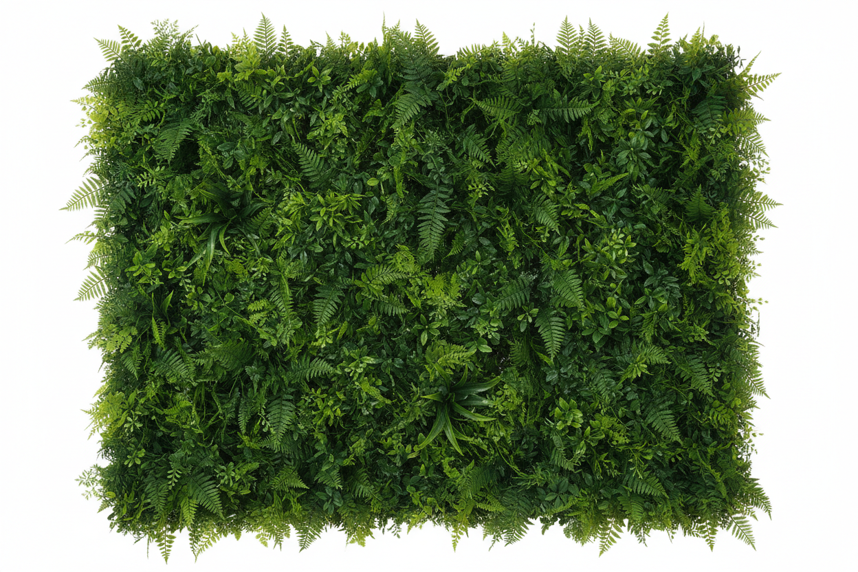 Luxury Dence Fern Artificial Green Plant Wall Panel 1M x 1M