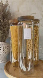 Borosilicate Glass Canister Airtight Kitchen Spaghetti Food Storage Jar Glass Storage Tank