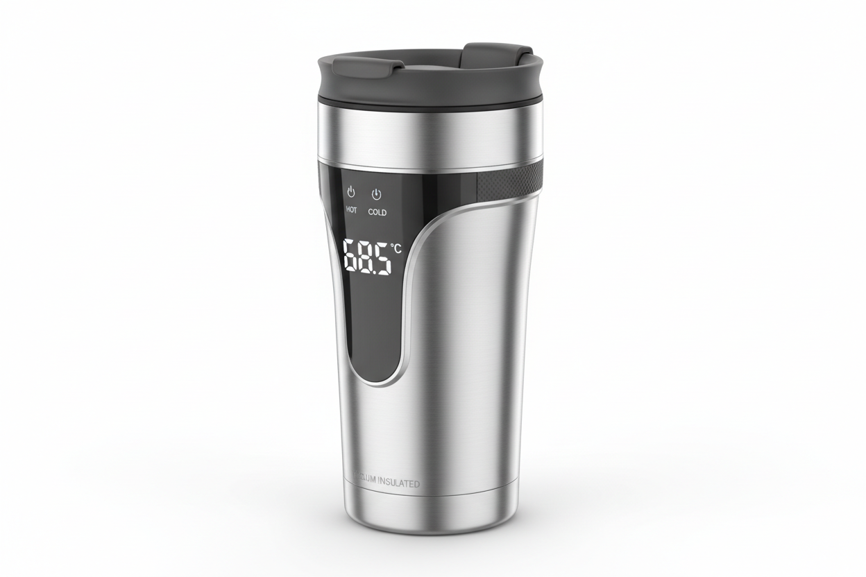 Thermos Coffee Travel Mugs with Temperature display vacuum flask